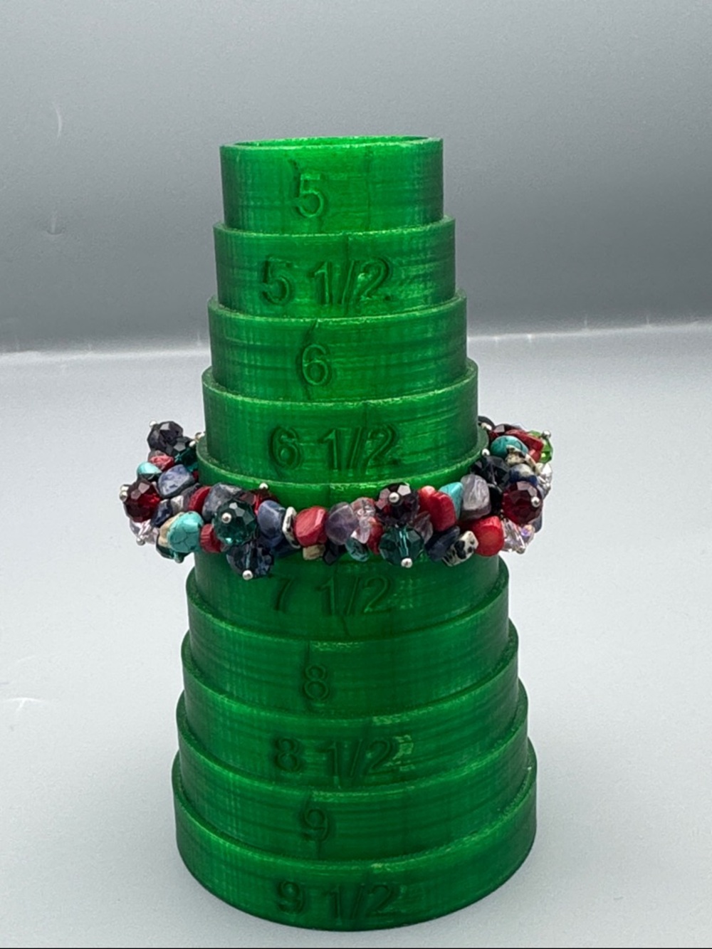 Multi-Color Beaded Statement Bracelet - Picture 5 of 5